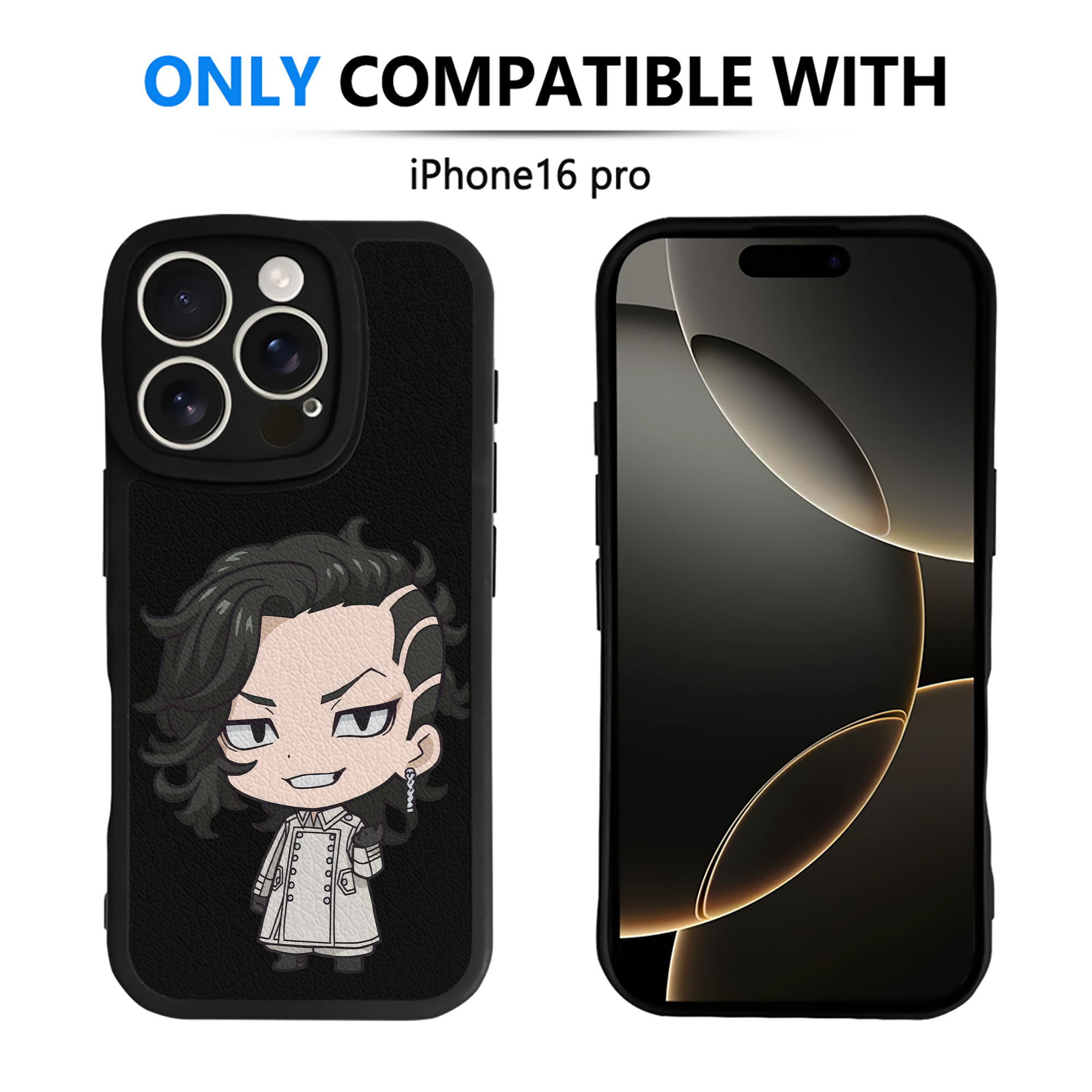 （画像用） 東京リベンジャーズ Tokyo Revengers 【iPhone 16シリーズ対応】シリコンスマホケース（レザー調） 材質：シリコン